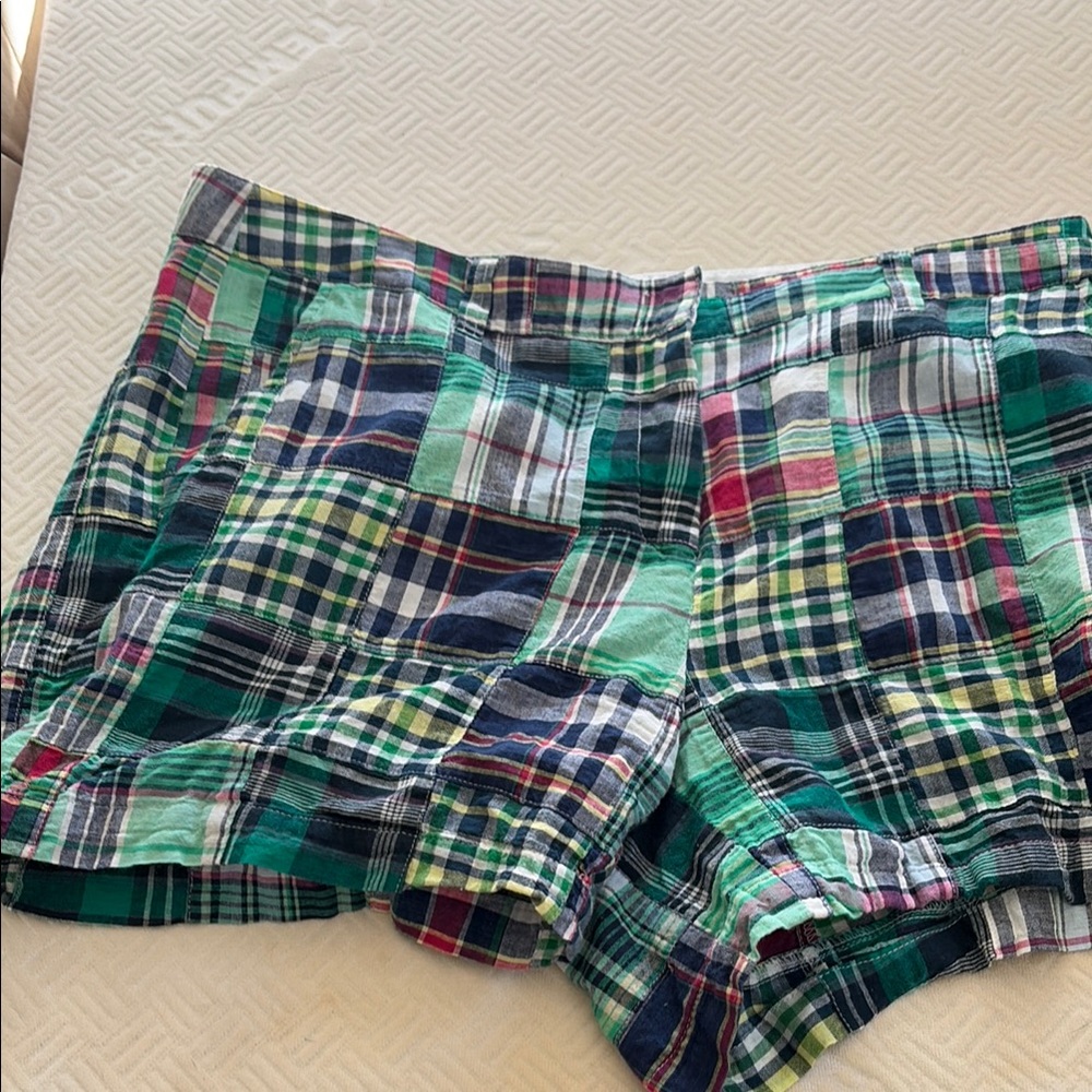 Plaid Patchwork Women Shorts